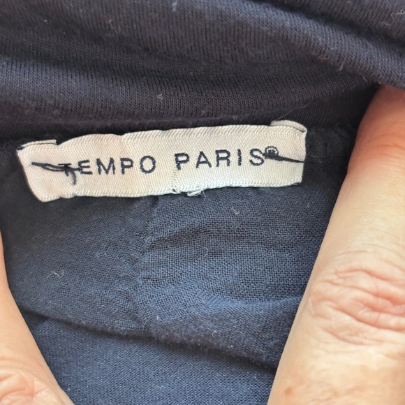 Tempo Paris Blue Palazzo Lounge Pants Womens‎ Size XL Wide Leg Stretch Waist - Picture 6 of 9